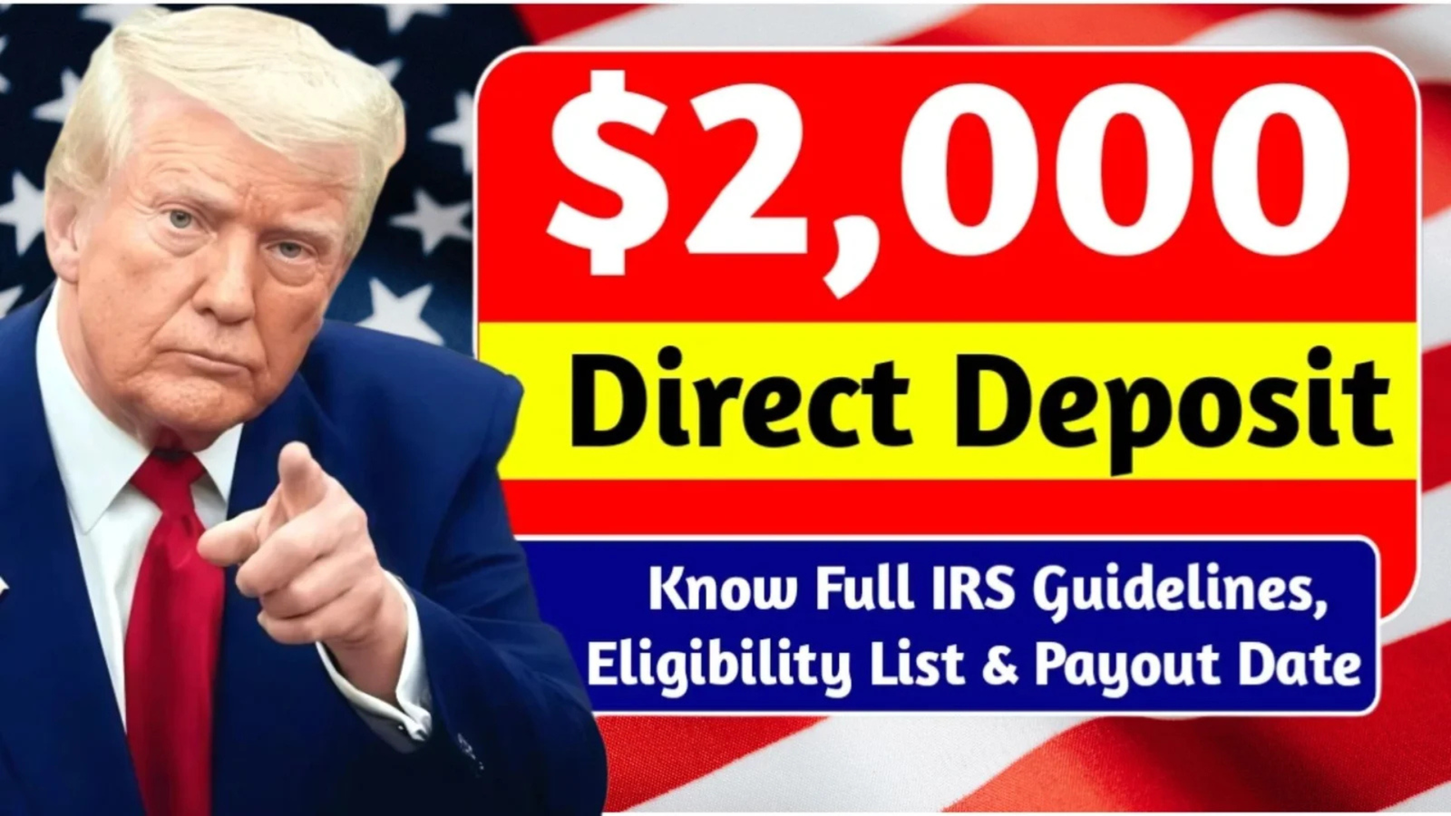 $2,000 IRS Direct Deposit Alert December 2025: Eligibility Verification, Dates & Prep Guide