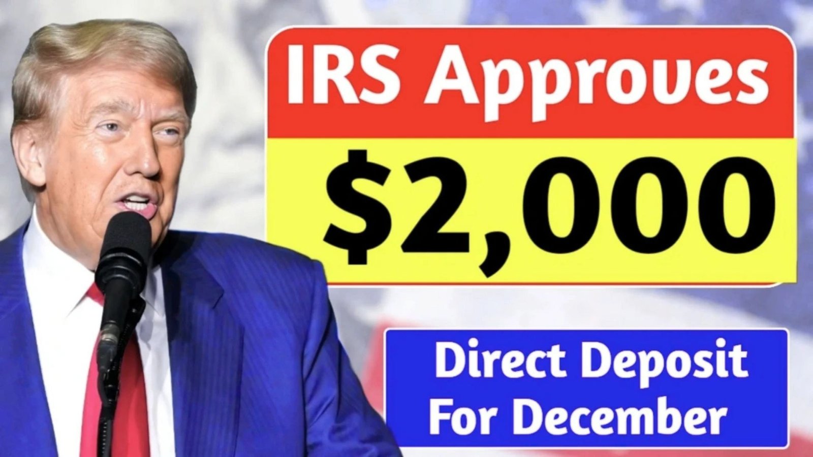 IRS $2,000 Direct Deposit Update for December 2025: What’s Real, Who May Qualify, and How Payments Would Work