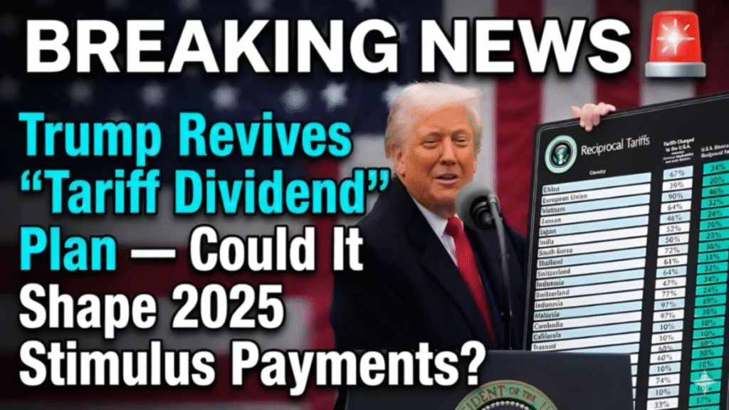 Trump’s Tariff Dividend $2,000 Plan Returns: What It Means for 2025 Payments