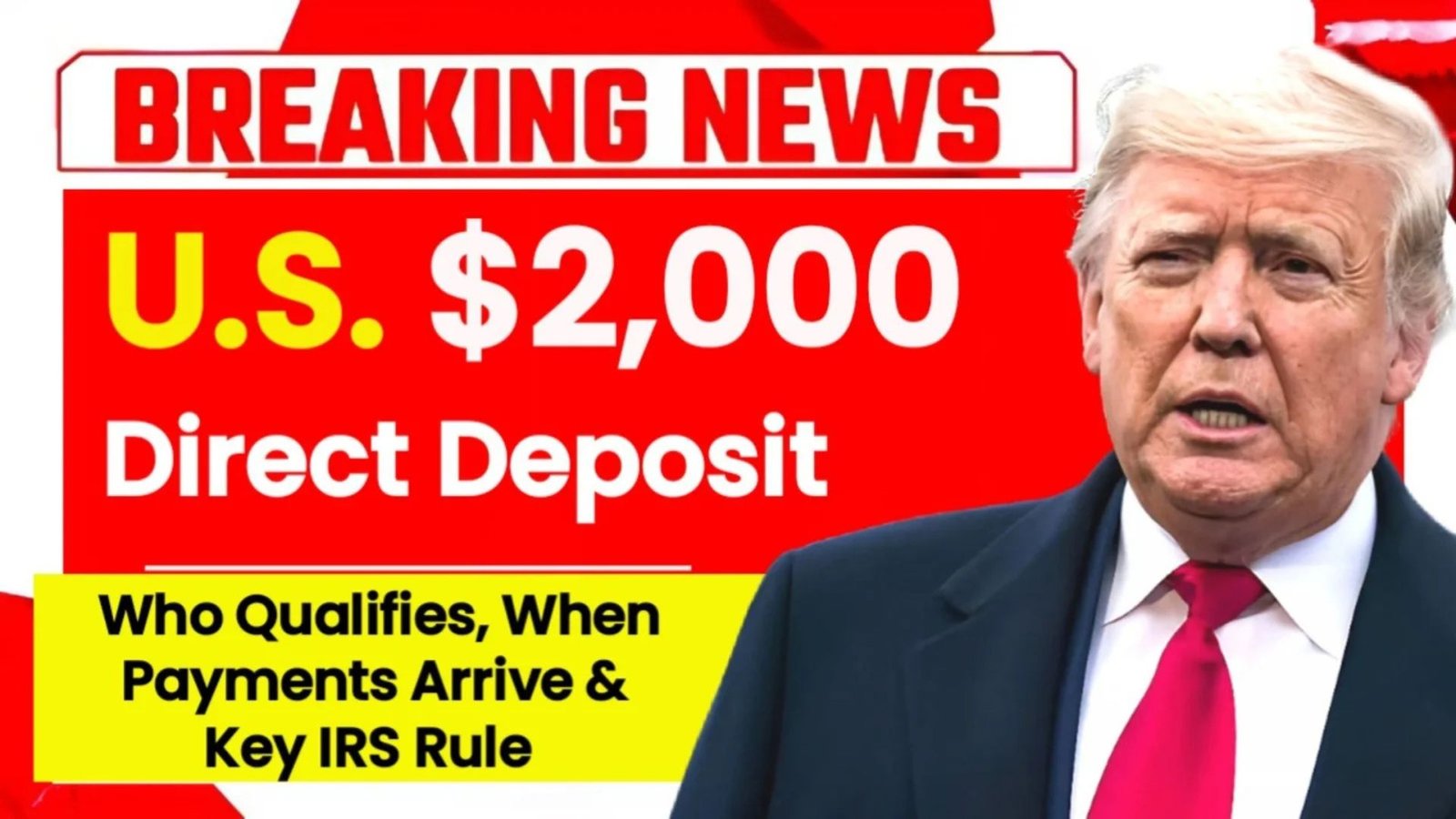 U.S. $2,000 Direct Deposit Update: Who Qualifies, When Payments Arrive & Key IRS Rules